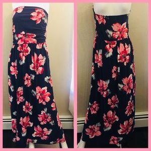 Strapless Floral dress